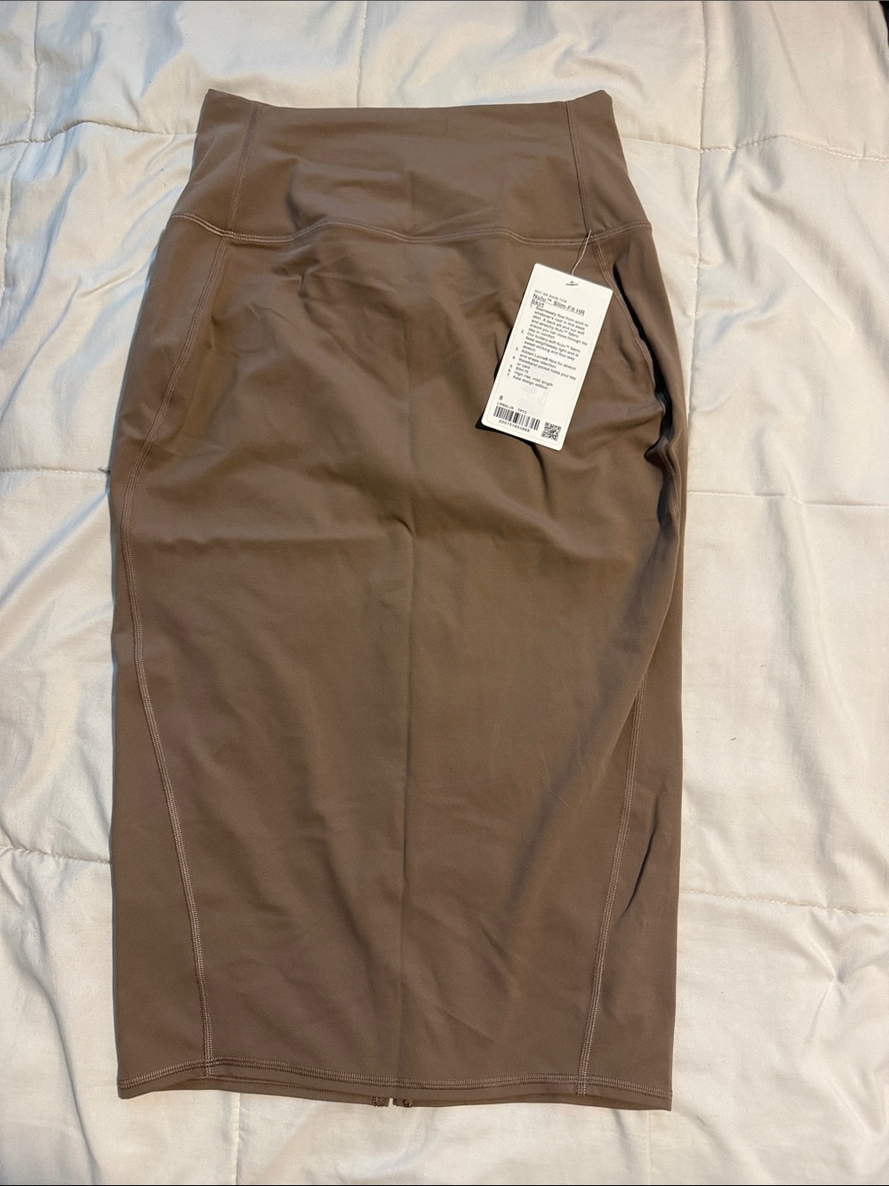 lululemon athletica High-Waist Pencil Skirt in Taupe Brown